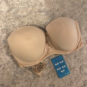 NWT- Vanity Fair Beauty Back Strapless, Full Figure Underwire Bra
